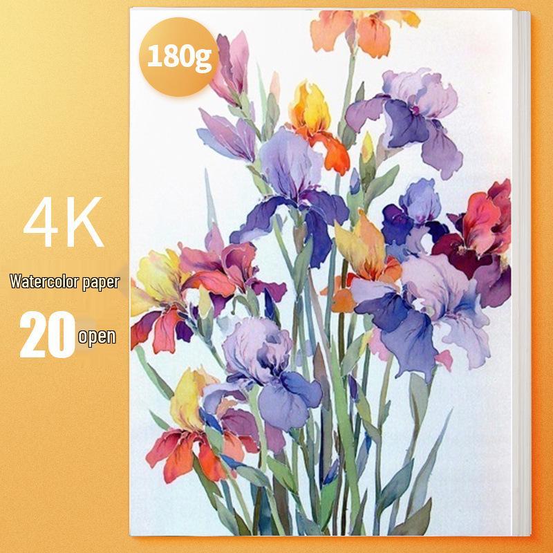 Colección de Libros de Boceto 8K, Gouache 4K, Acuarela Octavo 16K y Papel Grueso para Dibujo