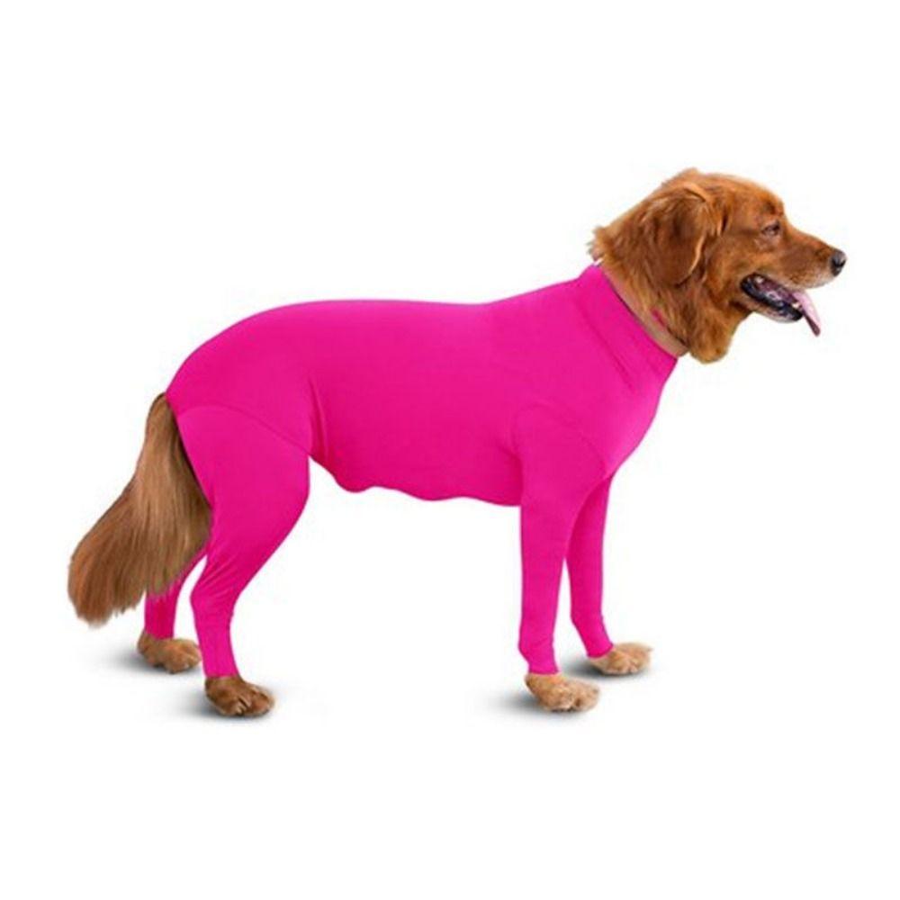 

Мягкий комбинезон для питомца, собаки, однотонный, большой, комбинезон на 4 лапы, одежда для питомца, для улицы M розы красного