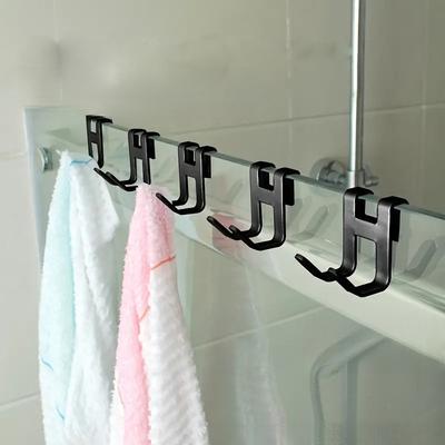 Multi-Purpose Hooks Kitchen Cabinet Door Back Hook Hanging Rack Clothes Coat Hat Towel Hanger Storage Hook Bathroom Accessories