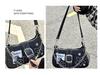 2024 Trendy Star Denim Underarm Retro American Poster Chain Shoulder Bag