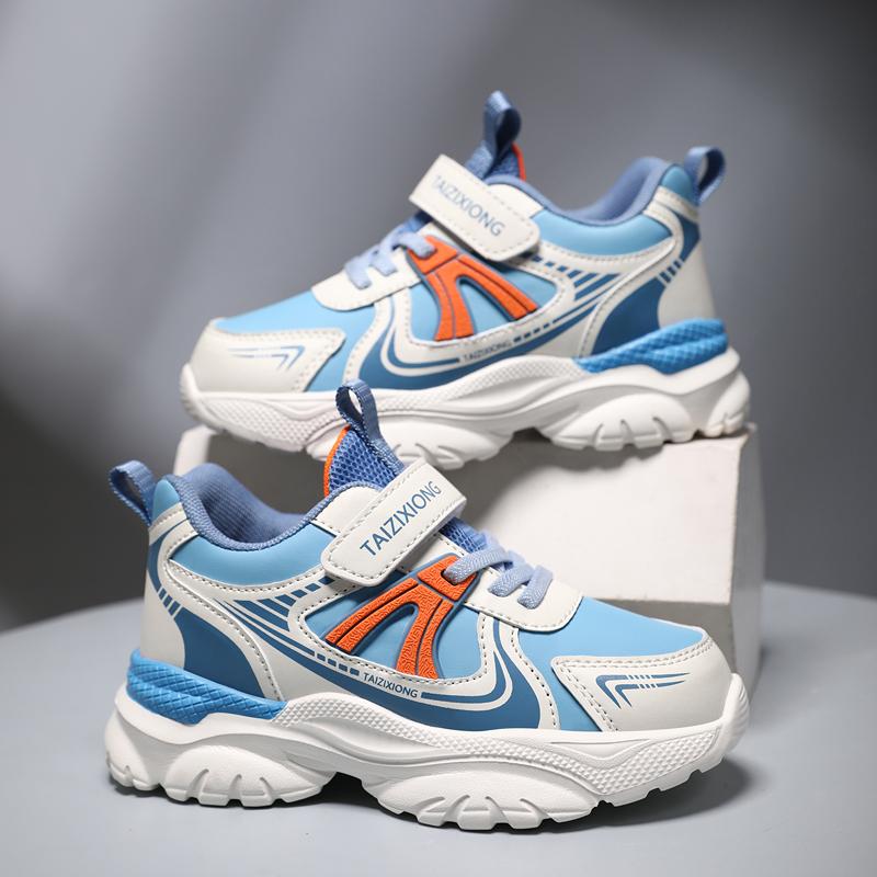 Kindersneakers Casual Sportschoenen voor Kinderen 2025 Nieuw Ontwerp PU Lederen Sneakers Jongens Mode Bedrukte Hardloopschoenen Trainers