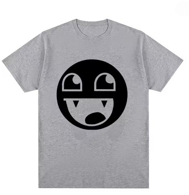 

Weird expression round face shortsleeved new style pure cotton fashionable Tshirt for both Unisex and Women S