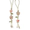 Pastel Colors Star Flower Phone Charm Ceramic Beaded Phone Lanyard Mobile Phone Strap  Women Girls