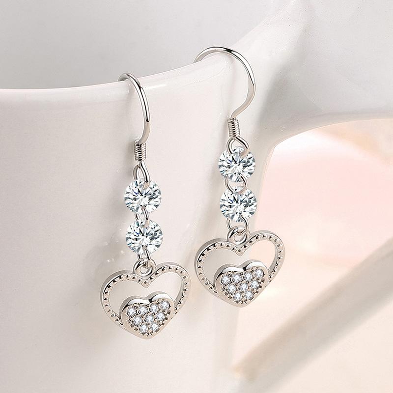 Lindon Kupferlegierung Zirkon Ohrringe Tropfen Ohrringe für Frauen Hochzeit Party Geschenke