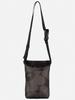 Marimekko Neat Phone Pocket Unikko Shoulder Bag, Women's, 52152259694124, Dark Gray x Gray