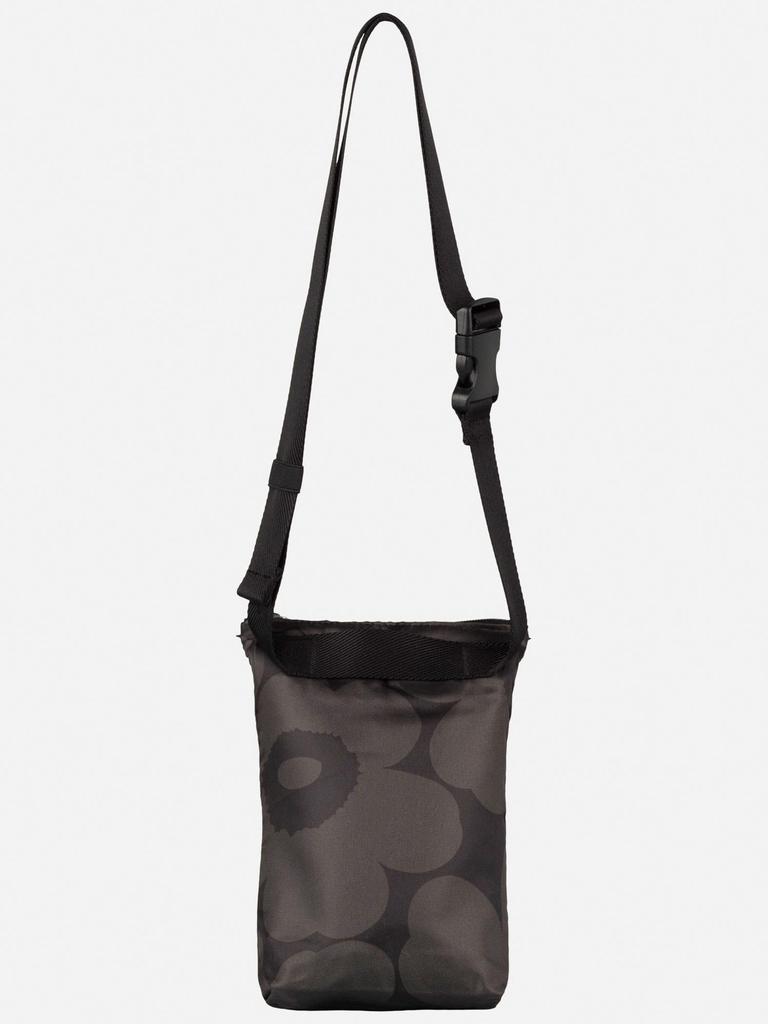 Marimekko Neat Phone Pocket Unikko Shoulder Bag, Women's, 52152259694124, Dark Gray x Gray