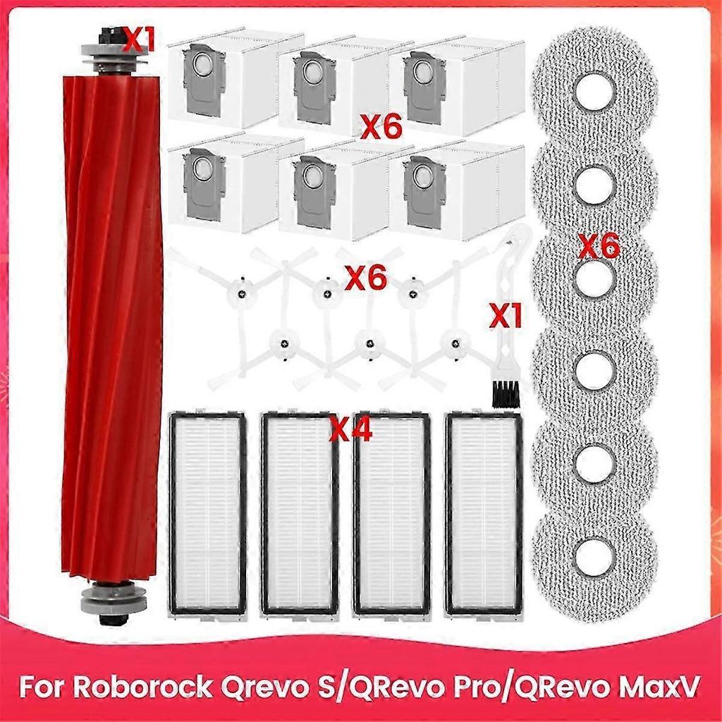For Qrevo S/QRevo Pro/QRevo MaxV Robot Vacuum Cleaner Main Side Brushes Hepa Filters Mop Cloth Dust