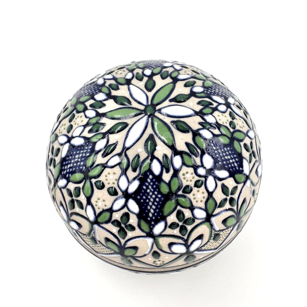 Mexican Servin Pottery Container Set with Lid, 270ml Capacity, 8.4cm Diameter, 8.2cm Height (Includes Cutting Board, Spoon, and Fork) [Used]