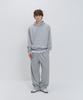 PSSHOPPER Curved Washed Wide Sweatpants [Gray]