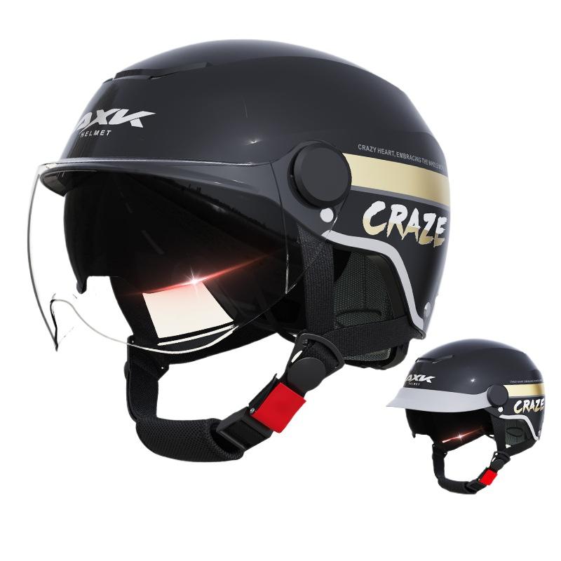 

Electric Car Helmet Men s and Women s Battery Motorcycle Summer Half Helmet Four Seasons Universal Helmet