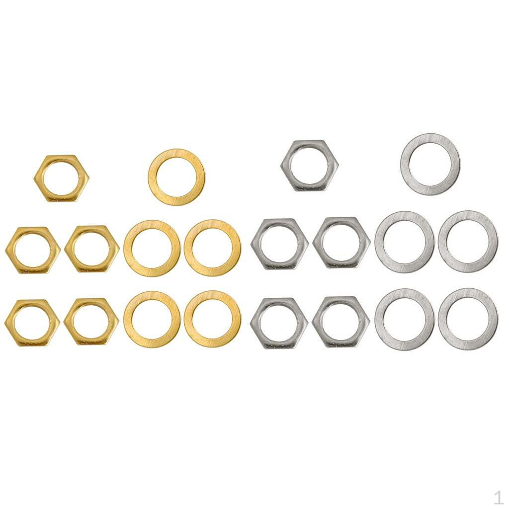 

Набор из 10 гитарных гнезд диаметром. 9 шайб для электрических A+C