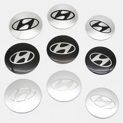 Logo Hyundai 56mm 60mm 65mm Samolepky na středové krytky kol auta Hliniková nálepka Pro Tucson Accent Elantra Santa Sonata I20 I30 ix25