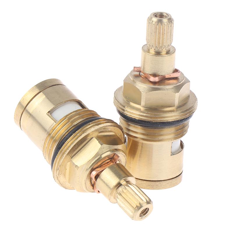 

2Pcs 1/2 Replace Tap Cartridge Valve Ceramic Disc Gland Quarter Turn 20 Teeth