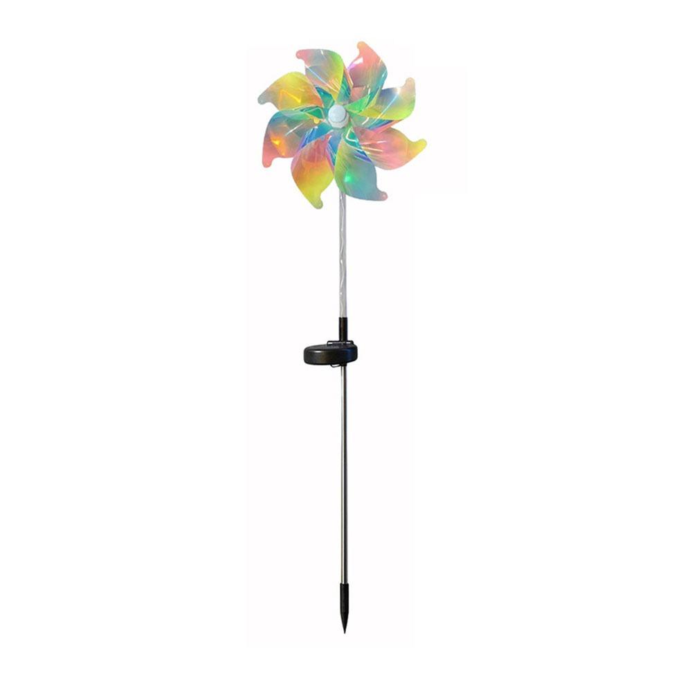 Solar Powered Solar Windmill Light LED Light Source Garden Stake Light Lawn Decor 1