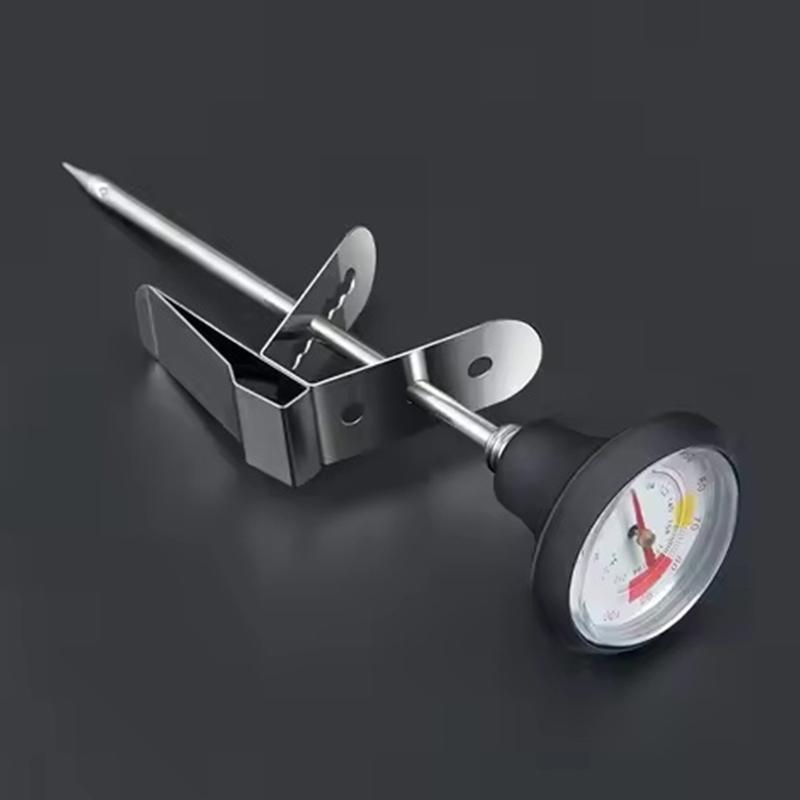 Milk Frothing Thermometer Stainless Steel Temperature Monitor 0℃~100℃/32℉~212℉ For Coffee Milk Froth Chocolate Cappuccino Food