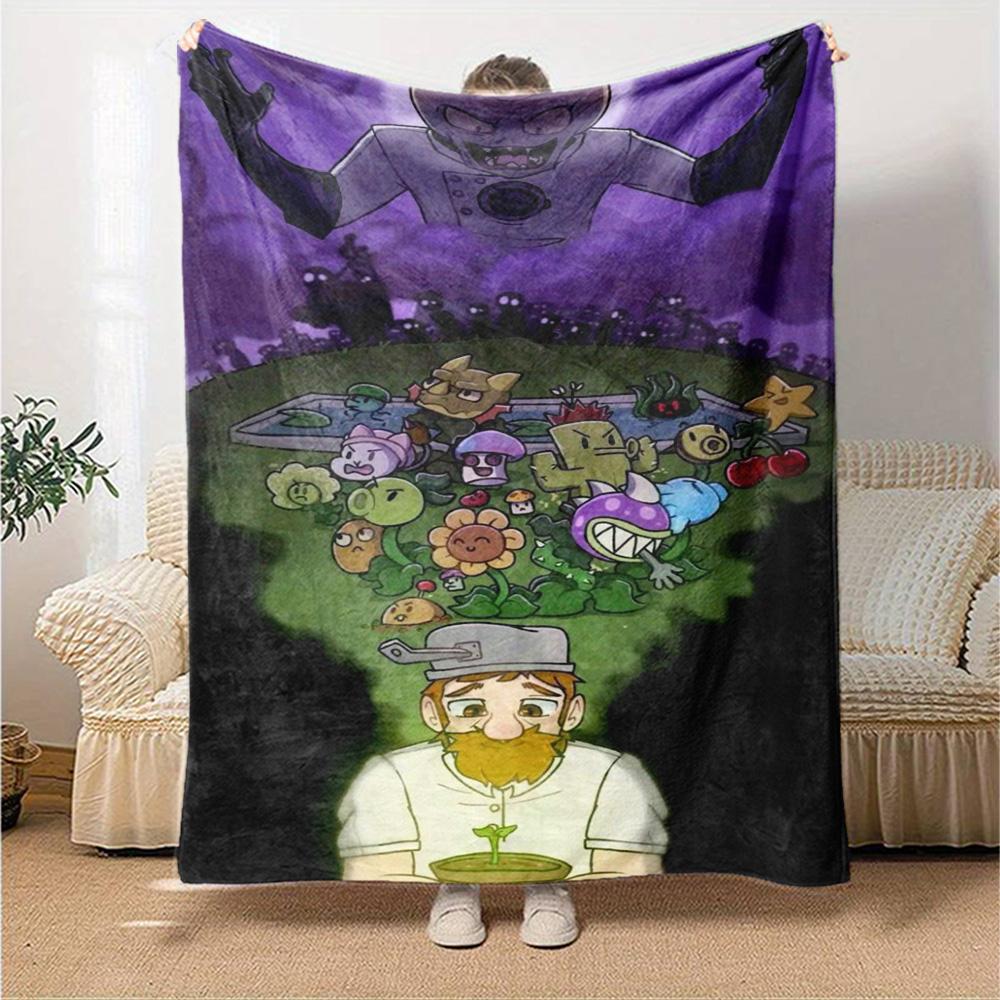 Plants Vs. Zombies Blanket Warmthful Decor Suitable for Chair Bedding Sofa Four Seasons Multipurpose Playful Design