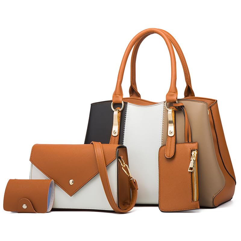 Jan étoile 4-Piece Commuter Bag Set for Women, Includes Large Capacity Business Bag, Diaper Bag, Tote Bag, Formal Bag, Tablet Bag, Shoulder Bag, and
