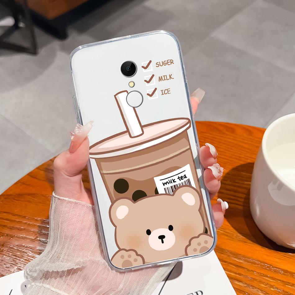 

Чехол для телефона Redmi 5 Plus 5A, смешной мультяшный узор, мягкий тонкий ТПУ, прозрачный силиконовый чехол для Redmi 5+, легкий Funda Redmi 5A