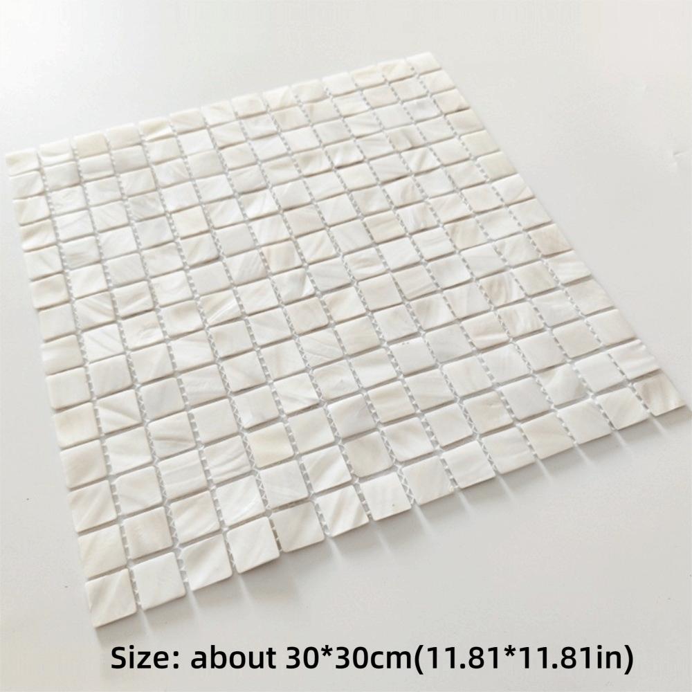 Shell Mosaic Tile Sticker 30x30CM Wallpaper Tile Simple Mosaic Tiles Wall Decoration