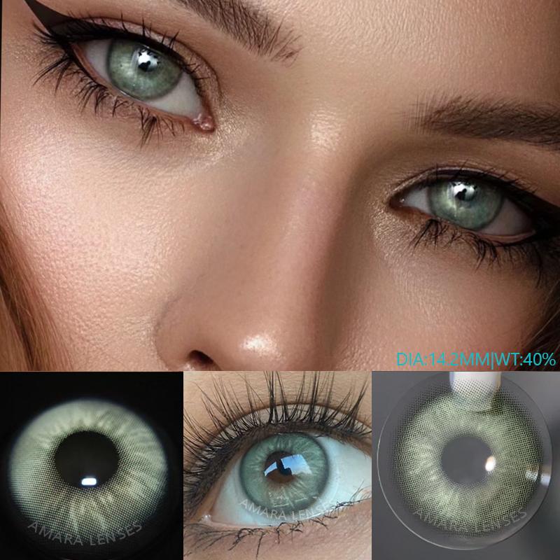 EYEHSARE Color Contact Lenses For Eyes 2pcs Natural Colored Lens Blue Pink Beauty Contact Lenses Eye Yearly Cosmetic Color Lens