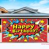 2D plane explosion birthday scene background fabric suitable for party decoration home decoration polyester fiber