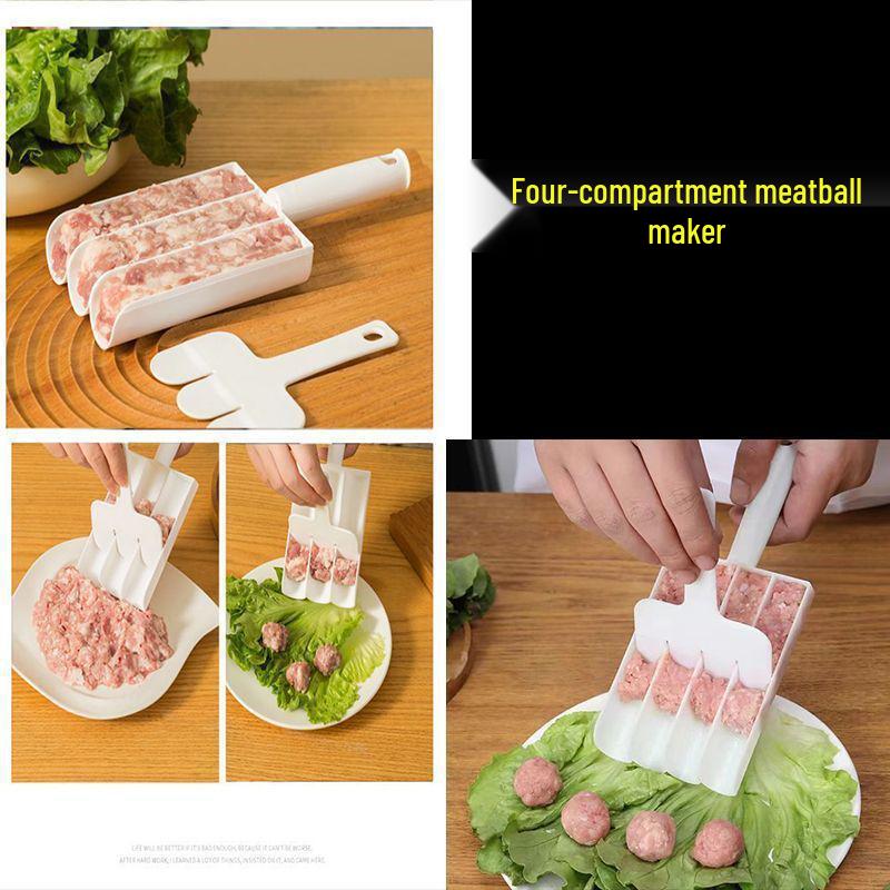 Creative Kitchen 4-Section Meatball & Fishball Mold