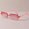 9pcs Rectangle Stylish Sunglasses For Female Male Cute Candy Color Decorative Shades For Vacation Beach Party Shades Eyeglasses UV400