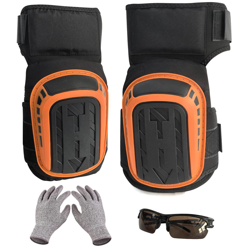 Socpuro Knee Work Knee Knee 3D Shaped Pads with Thick Rock Knee Support Set and Impact Hard Pad for Indoor and Outdoor Nursing Cleaning Pads, Pads,