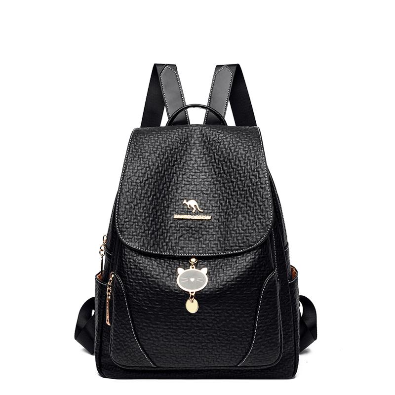 PU Backpack Women s Large Capacity Travel Backpack