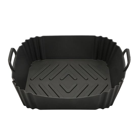 Silikonové vložky do horkovzdušné fritézy Čtvercový pekáč Opakovaně použitelný koš do horkovzdušné fritézy Kuchyňský vařící gadget pro horkovzdušnou fritézu