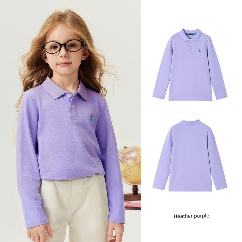 Navigare Italian Small Sailboat Kidsren's Polo Shirt 2026 Spring New Style Long-Sleeved High-Elastic Top for Boys and Girls