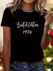 2026 Summer A Limited Edition Womens Shortsleeved Top with A 1976 Pattern Design Is Perfect As A Birthday Gift Tops