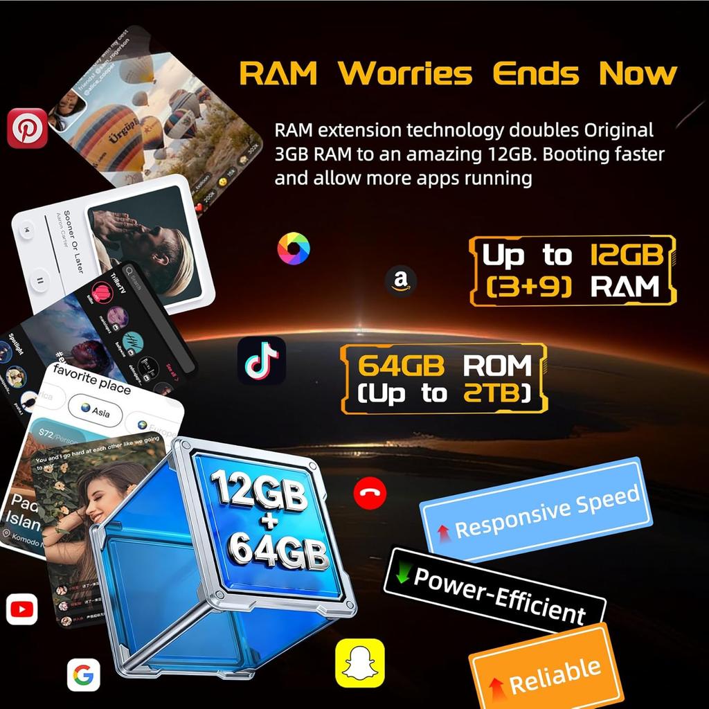 Doogee Fire3 Handy 12GB+64GB 5,5" Display 13MP 8350mAh Android 14-grau