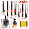 10 Pcs Car Detailing Cleaning Kit Interior Cleaner, Detailing Brushes Soft Microfiber Towels Dash Duster for Windows, Dashboard, Vents, Auto Care