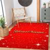 Rose Customize Text Floor Mat Design for Dining Room Hallway Living Rooms Entryway Antislip Carpet Anime Office Decor Birthday/Christmas Gift