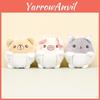 Soft Short Plush Cat Dog Bear Pig Keychain Stuffed Animal Bag Ornament