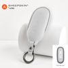 For Leading Ideal Lixiang L9 L8 L7 Car Key Case Smart Remote Keychain Sheepskin Cover Shell Alcantara Interior Protectors