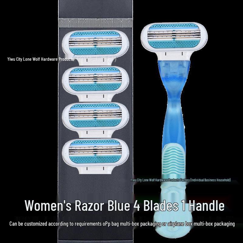 Women's Multi-layer Stainless Steel Razor for Face & Underarm Hair Removal
