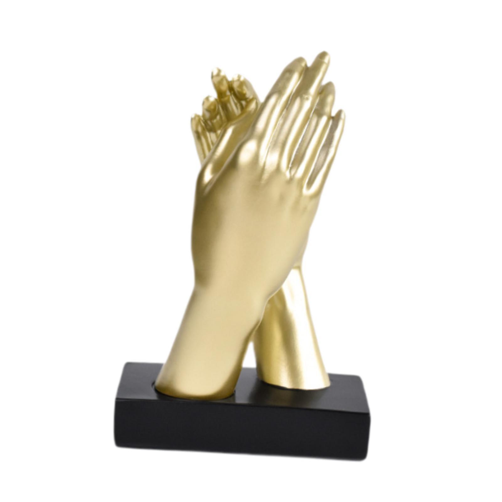 Hand Gesture Statue Collectibles Decorative Table Centerpiece Desktop Ornament for Bookshelf Porch Entrance Living Room Cabinet
