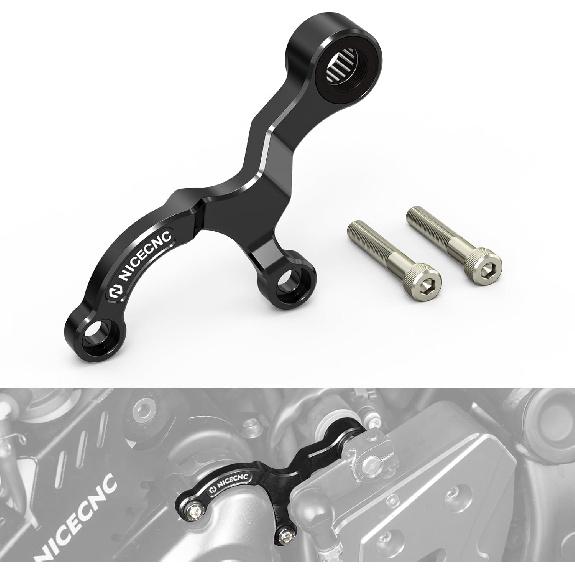 NICECNC Black Shift Stabilizer Gear Shift Support Compatible with Yamaha Tenere 700/XTZ700 2019-2024,Tenere 700 Rally Edition 2020-2024,Tenere 700