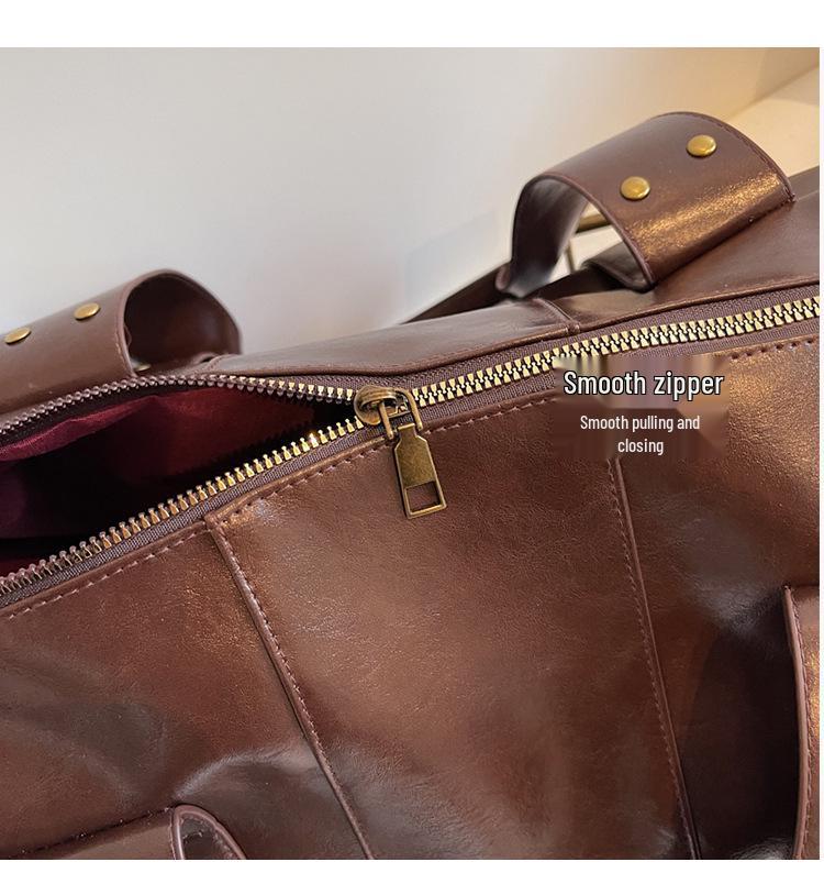 Women's Large Capacity PU Leather Crossbody Shoulder Bag - Versatile and Casual for Outdoor and Commuter Use