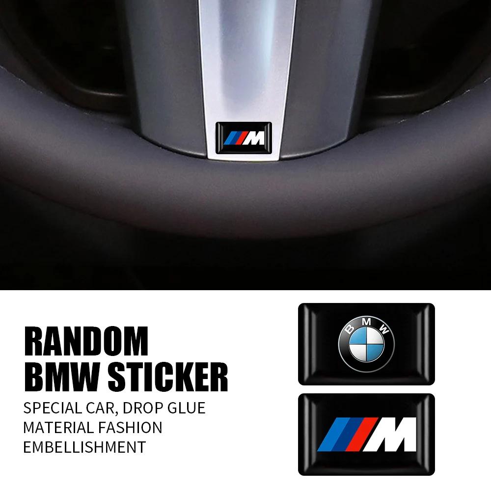 10Pcs Car Styling 3D Emblem Epoxy Decoration Stickers For Bmw M Performance Alpina X1 X3 X4 E87 E36 E46 E90 E39 F10 F16 X6 M3