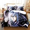 Kawaii Rimuru Tempest Bedding Set Single Twin Full Queen King Size Bed Set Adult Kid Bedroom Duvet Cover Sets 3D Print Anime Tool