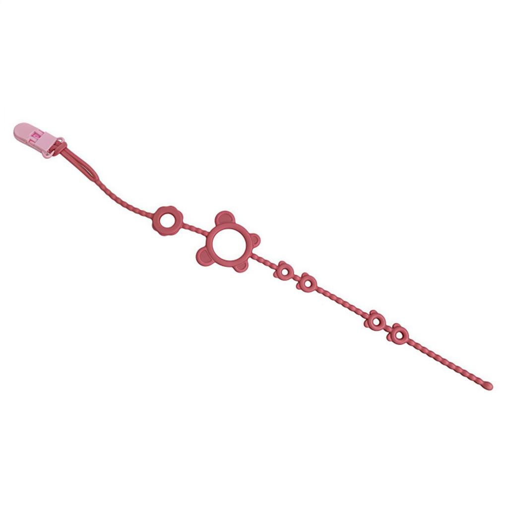 Λουράκι πιπίλας σιλικόνης για μωρά, κλιπ για πιπίλες, αλυσίδα πιπίλας, παιχνίδι οδοντοφυΐας, κλιπ αλυσίδας πιπίλας για νεογέννητα