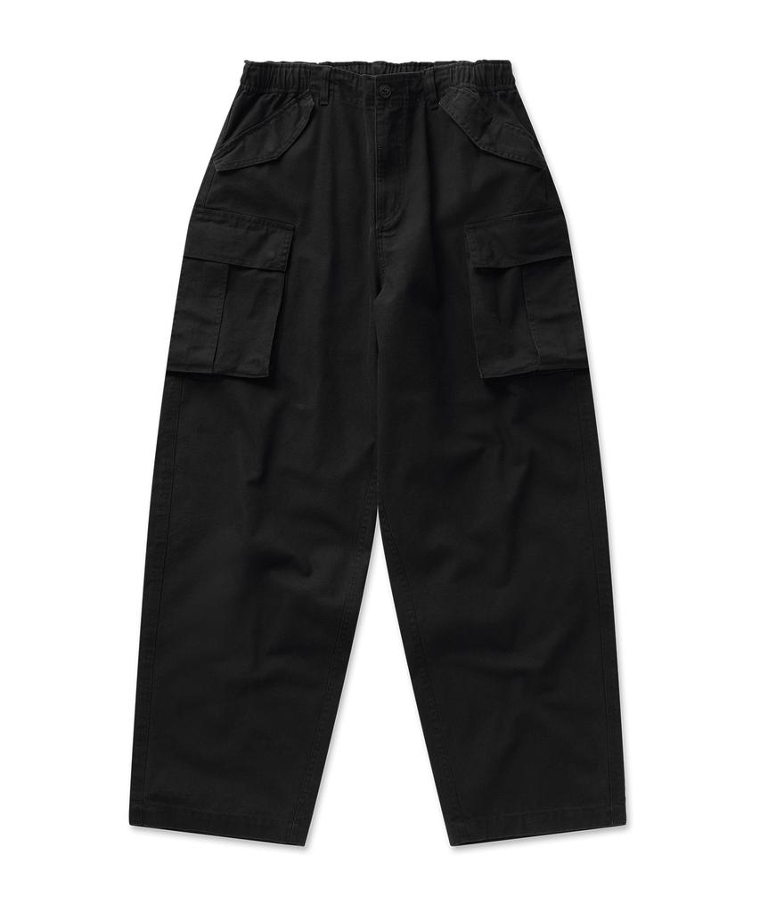 Pilpeu Washed Oxford Cargo Pants 4(Black)