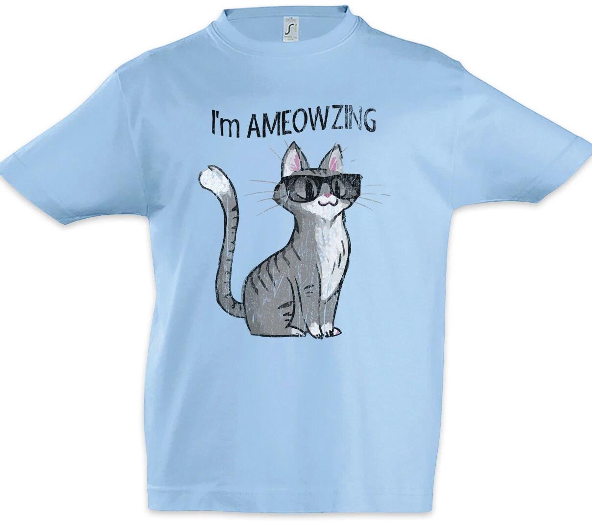 Ameowzing Cat Kids Boys kids boys T-Shirt Fun Cats Cat Cats With Sunglasses Love 130