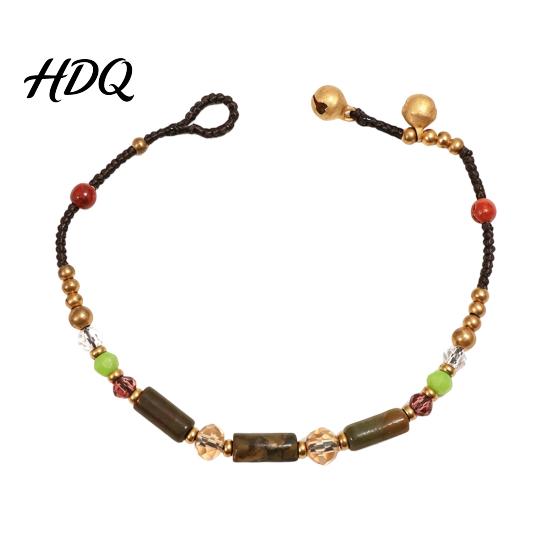 Durable Beaded Jewelry Bohemian Bracelet for Women Handmade Bamboo Joint Stackable Layered Bracelet Ethnic Style Boho Summer Lightweight Vacation
