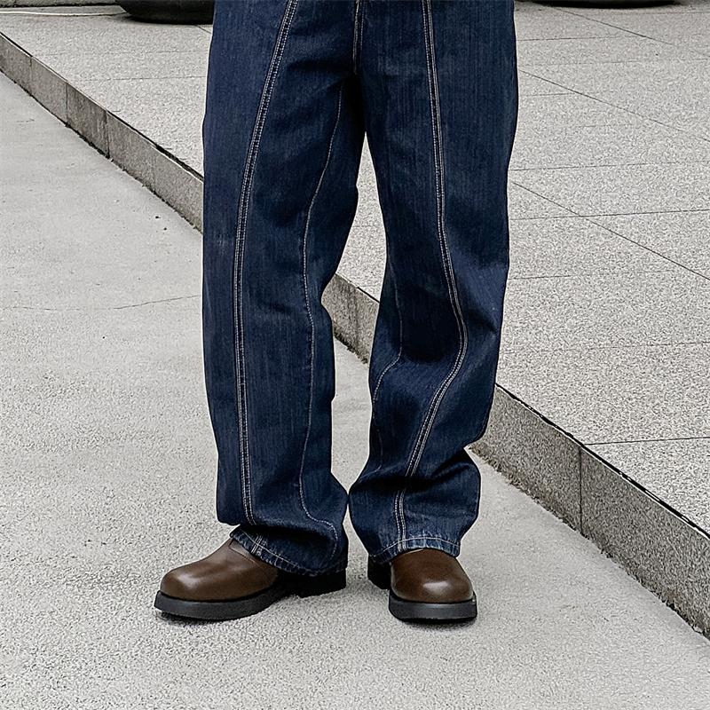 Módní návrhář Pánské základní boty s protiskluzovou podrážkou Boční zip Motorkářské boty Pánské boty s nízkým svrškem Ležérní obuv Módní měkká podrážka Pánské vycházkové boty