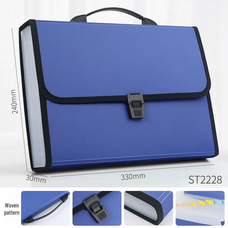 Large Capacity A4 Accordion Folder - Multi-Layer Storage for Office and School