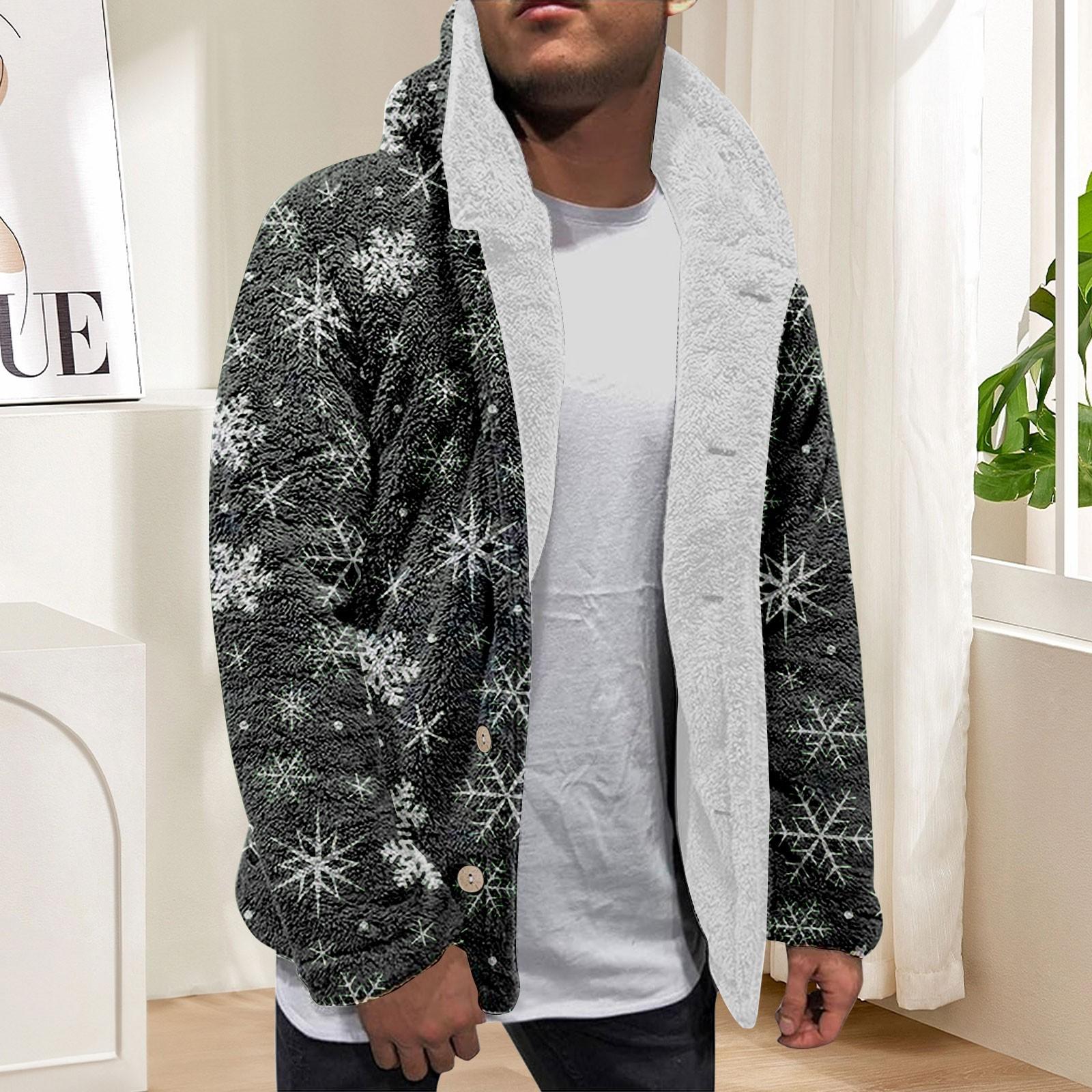 

Толстовка с капюшоном для мужчин, большие пальто с капюшоном, куртка, свитер, топы, верхняя одежда, зимний кардиган на пуговицах M